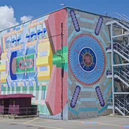 Atlas mural at CERN