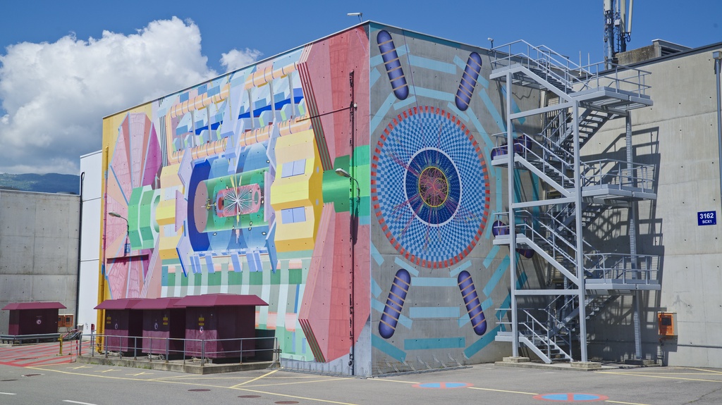 Atlas mural at CERN