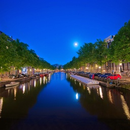 Amsterdam Canal by Night