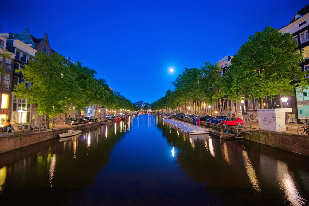 Amsterdam Canal by Night